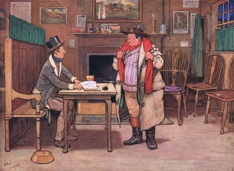 Ein was! fragte Mr. Weller, offenbar entsetzt über die Worte ein Valentinsgruß antwortete Sam